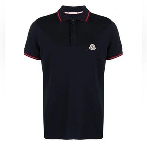 Moncler logo-collar short-sleeve polo shirt XL